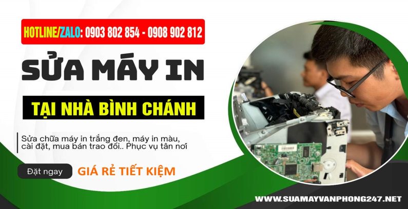 Dịch vụ sửa máy in tại nhà Bình Chánh uy tín, giá rẻ - Bảo hành chu đáo